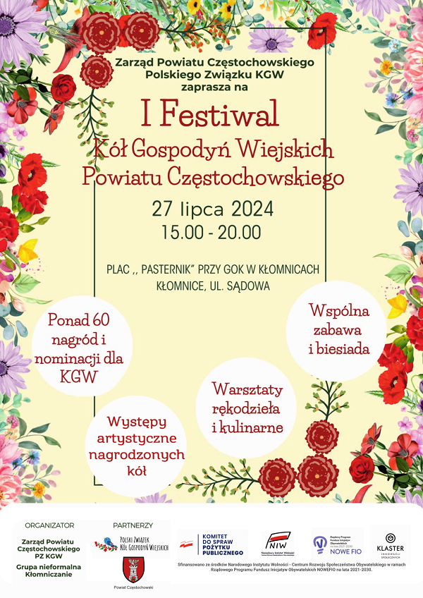 I Festiwal KGW w Kłomnicach